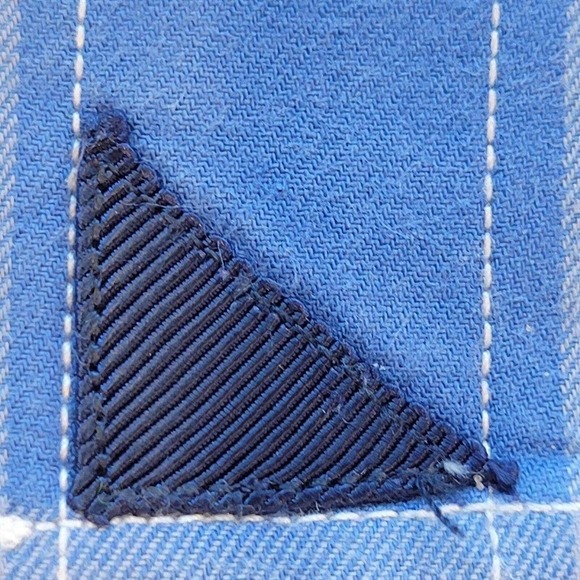 UNTUCKit LS Button Up Shirt Blue Plaid Cotton Mens Big Tall XXL Tall Fiano - Picture 9 of 11